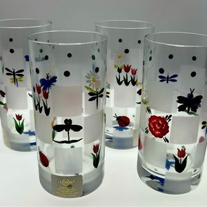 Lenox Natures Splendor 4 pack of glasses.